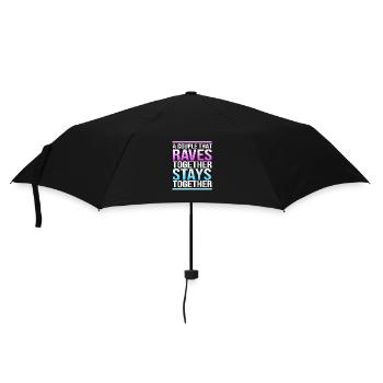 Rave Raver Techno music Techno bass Mixer - Umbrella (small) - black - Front