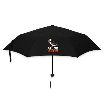 Papageientaucher Puffin - Regenschirm (klein) - Schwarz - Vorne