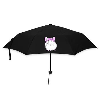 Chinchilla - Regenschirm (klein) - Schwarz - Vorne
