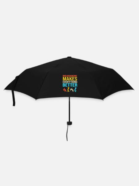 Breakdance - Regenschirm (klein) - Schwarz