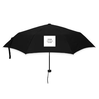 VEGAN LOVE - Umbrella (small) - black - Front