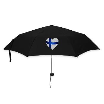 Cool finnish flag / Blue Cross Flag - Parapluie standard - noir - Devant
