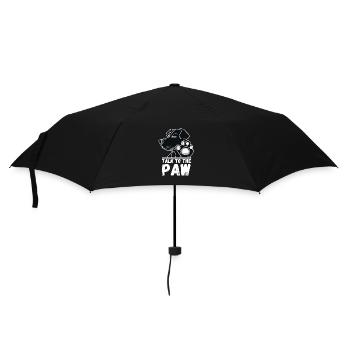 Dog Talk to the Paw Paw Dog Owner Funny - Umbrella (small) - black - Front