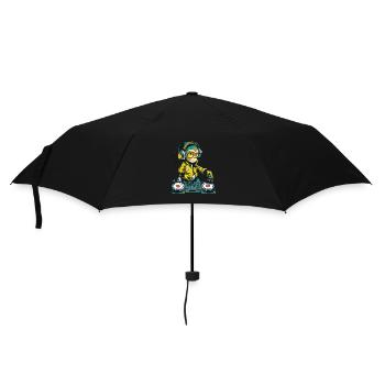 Monkey Beats - Umbrella (small) - black - Front