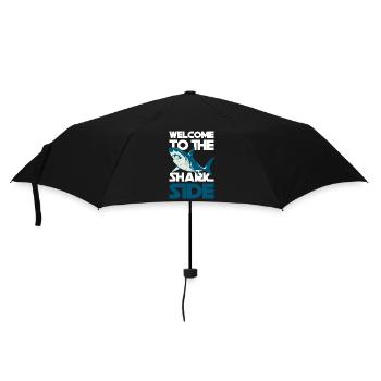 Grand requin blanc pêcheur nageant - Parapluie standard - noir - Devant