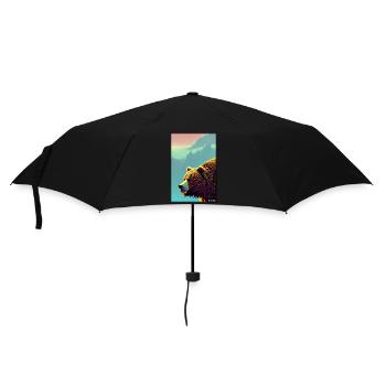 Bear Grizzly Bear Brown Bear Predator Wildlife Forest 4 - Umbrella (small) - black - Front