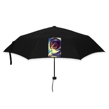 Leo Big Cat Astronaut Future Sci-Fi Technology - Parapluie standard - noir - Devant