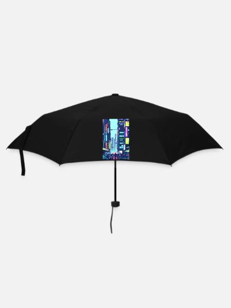 Tokyo City City Cyber Punk Future Sci-Fi Asia - Umbrella (small) - black