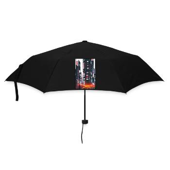 Tokyo City City Cyber Punk Future Sci-Fi Asia - Umbrella (small) - black - Front