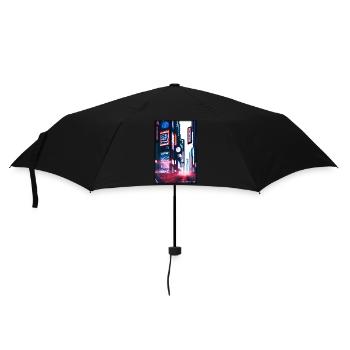 Tokyo City City Cyber Punk Future Sci-Fi Asia - Umbrella (small) - black - Front