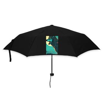 Wolf Animal Motif Nature Wild Mystical Wildlife - Umbrella (small) - black - Front