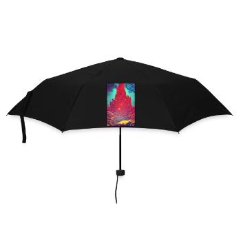 Castle Castle Fortress Architecture Landscape - Umbrella (small) - black - Front