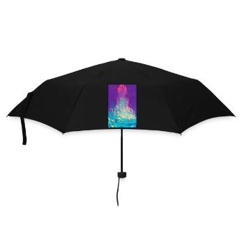 Castle Castle Fortress Architecture Landscape - Umbrella (small) - black - Front