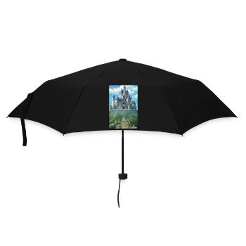 Castle Castle Fortress Architecture Landscape - Umbrella (small) - black - Front
