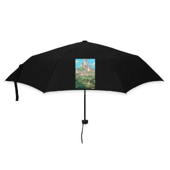 Castle Castle Fortress Architecture Landscape - Umbrella (small) - black - Front
