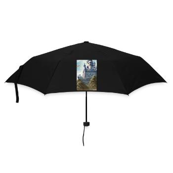 Castle Castle Fortress Architecture Landscape - Umbrella (small) - black - Front
