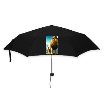 Lunettes de soleil Lion Big Cat Animal sauvage Tête de lion - Parapluie standard - noir - Devant