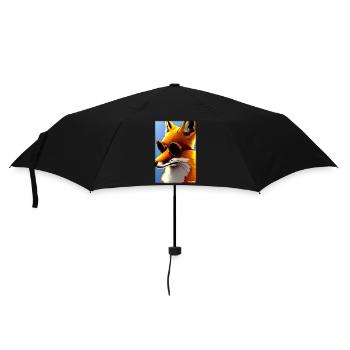 Fox Sunglasses Wildlife Forest Animals Wilderness - Umbrella (small) - black - Front