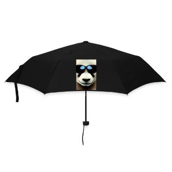 Panda Lunettes de soleil Faune Forêt Animaux Nature sauvage - Parapluie standard - noir - Devant