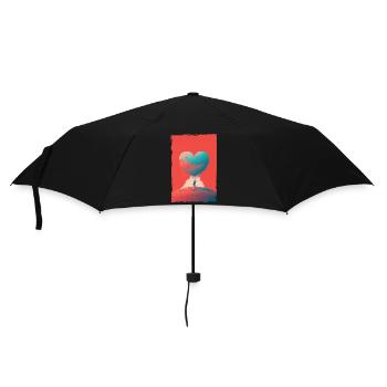 Love Illustration Minimalist Design - Umbrella (small) - black - Front
