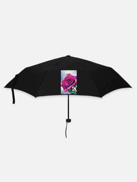 Rose Rose Flower Spring Meadow Green - Umbrella (small) - black