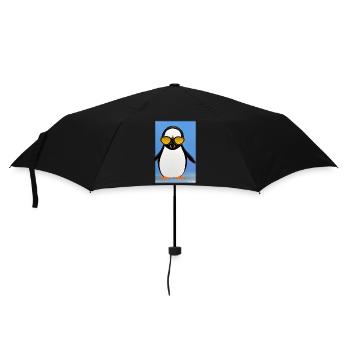 Pinguin Sonnenbrille Wildtier Vogel Seevogel - Regenschirm (klein) - Schwarz - Vorne
