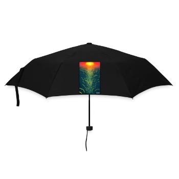 Sunset Sunset Sun Sky Nature Summer - Umbrella (small) - black - Front