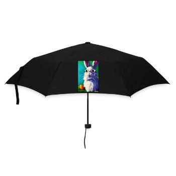 Pâques Lunettes de soleil lapin Pâques Pâques Fête - Parapluie standard - noir - Devant