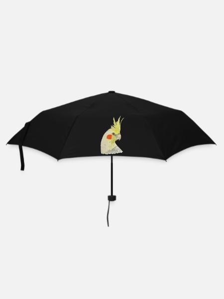 cockatiel yellow cockatoo bird ornithology - Umbrella (small) - black