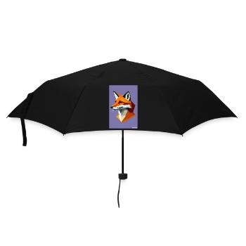 Fuchs Polygon Waldbewohner Waldtier Wildnis Tier - Regenschirm (klein) - Schwarz - Vorne