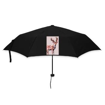 Cerf Polygone Faune sauvage Forêt Nature Bois - Parapluie standard - noir - Devant