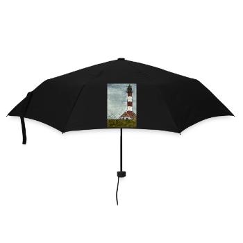 Lighthouse Westerheversand North Sea Coast Moin Coast - Umbrella (small) - black - Front