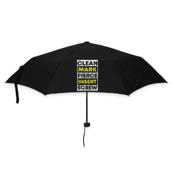 Artist Tattoo Body Jewelry Plug - Umbrella (small) - black - Front