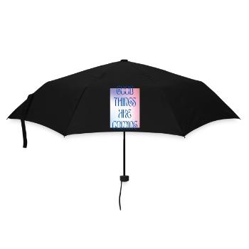 GOOD THINGS ARE COMING - colourful - Umbrella (small) - black - Front