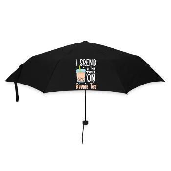 Kawaii Niedlich Lecker - Regenschirm (klein) - Schwarz - Vorne
