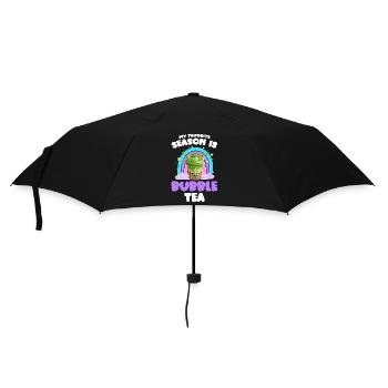 Boba Pearl Milk Eistee - Regenschirm (klein) - Schwarz - Vorne