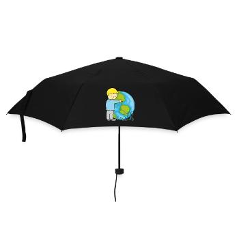 Paix de la Terre - Parapluie standard - noir - Devant