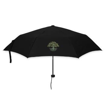 Mystischer Lebensbaum - Damen-Kollektion - Regenschirm (klein) - Schwarz - Vorne