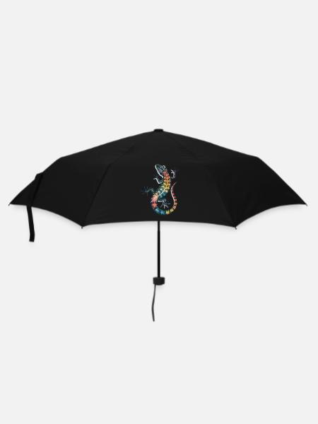 GECKO - Regenschirm (klein) - Schwarz