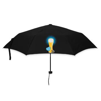 wheat beer glass - Umbrella (small) - black - Front