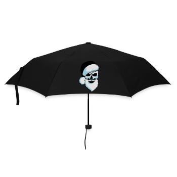 Skull Santa Claus - Umbrella (small) - black - Front