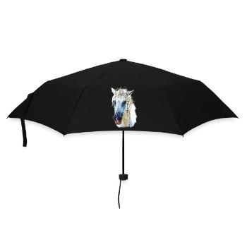 camarguepferd - Regenschirm (klein) - Schwarz - Vorne