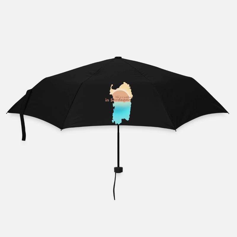 Non C’è Problema in Sardegna - Regenschirm (klein) - Schwarz