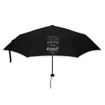 astronomy tshirt spaceship bday funny - Umbrella (small) - black - Front