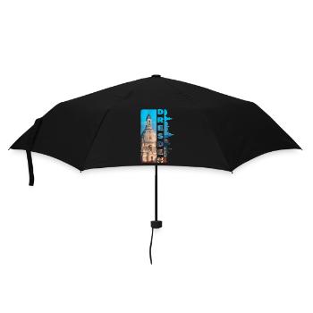 Dresden Germany City Skyline Home Love - Umbrella (small) - black - Front