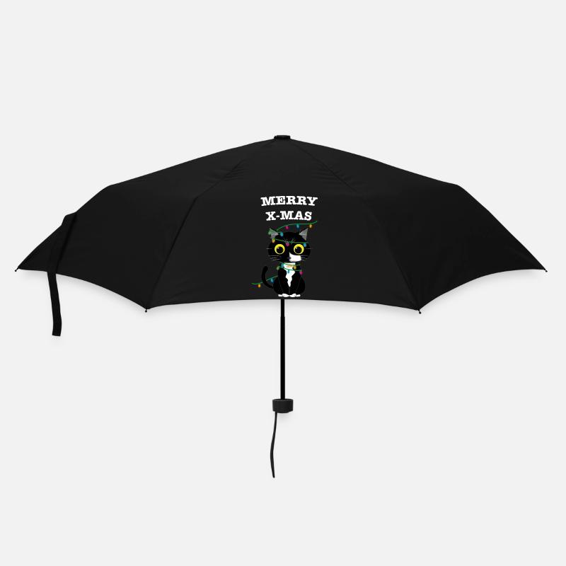 Merry X-mas - Umbrella (small) - black