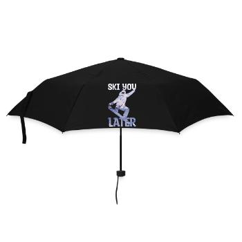 Snowboard Snowboarder Spruch Ski Geschenk - Regenschirm (klein) - Schwarz - Vorne