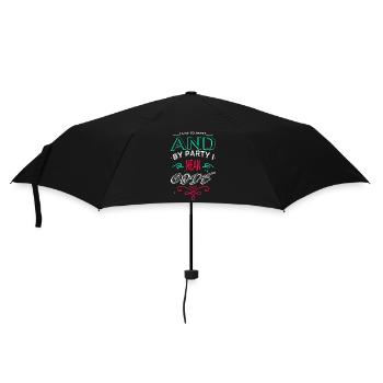 present idea happy dads favorite joke pc statement - Umbrella (small) - black - Front