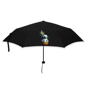 Astronaute à l’ananas - Parapluie standard - noir - Devant