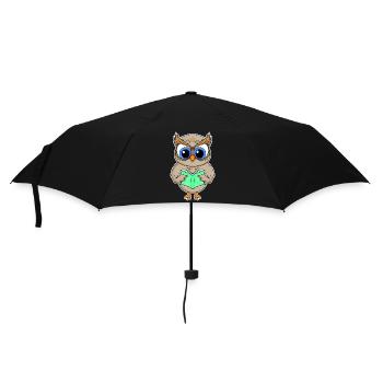 Reading Book Books Reader Gift - Umbrella (small) - black - Front